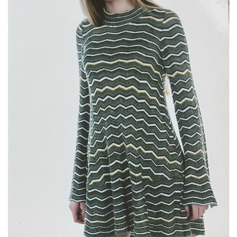 FREE PEOPLE Ziggy Stripe Sweater Dress